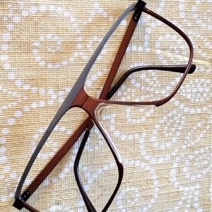 New Sleek Aviator Titanium? Dark Bronze Eyeglass Frame
